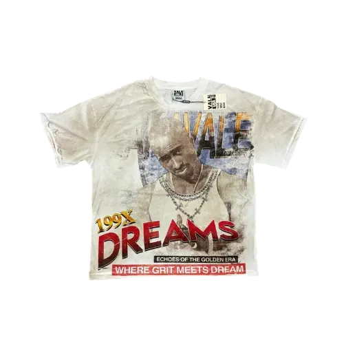Camiseta Vale Lives Forever Makavale Tupac White