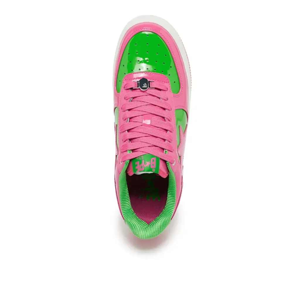 BAPE 美品 BAPESTA green ＆pink A Bathing Ape Bape Sta #1 M1 Green Light Pink - Droper