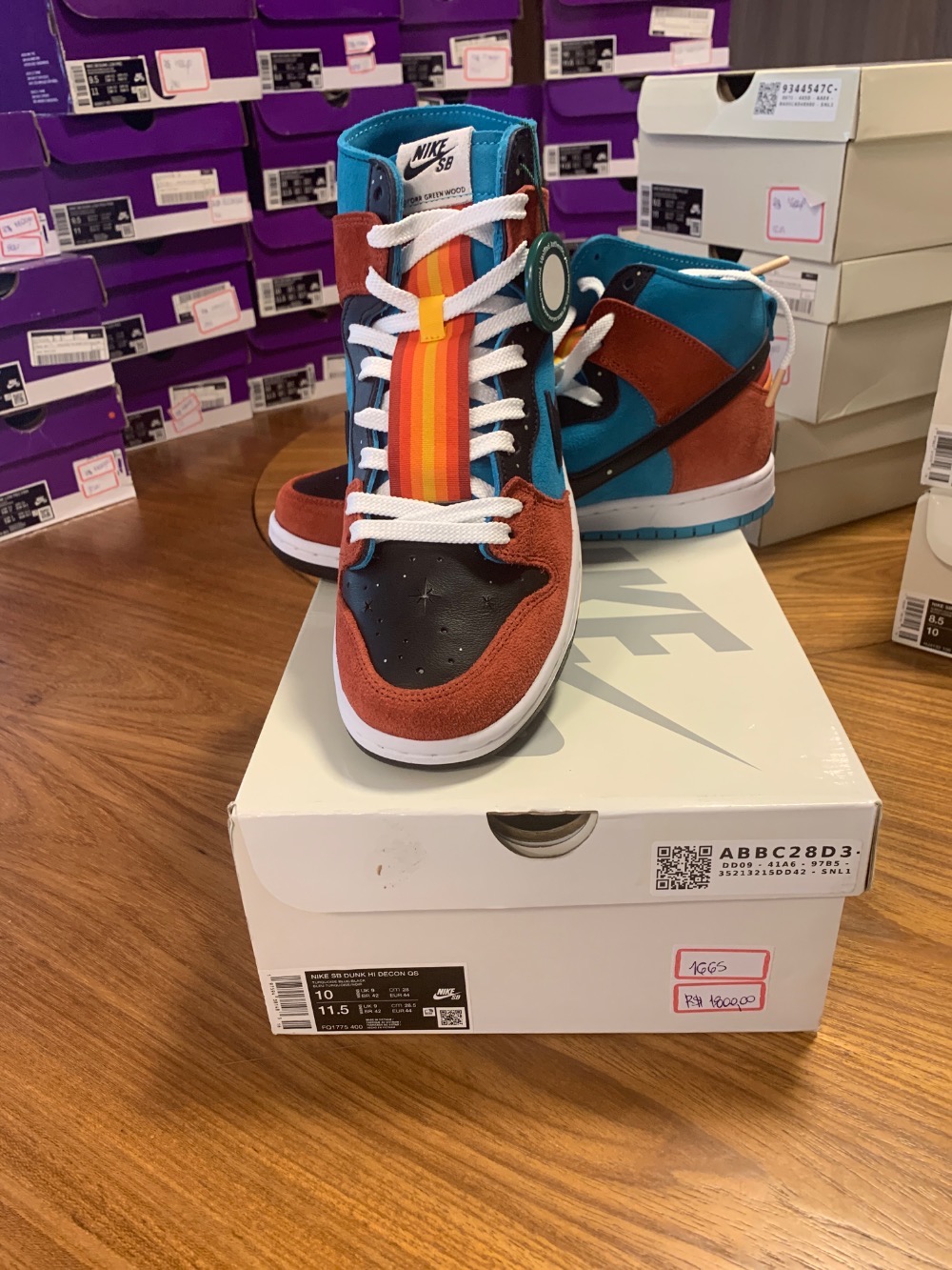 Di'orr Greenwood x Nike SB Dunk High Navajo Arts