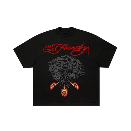 Camiseta Ed Hardy Tiger Fireball Black