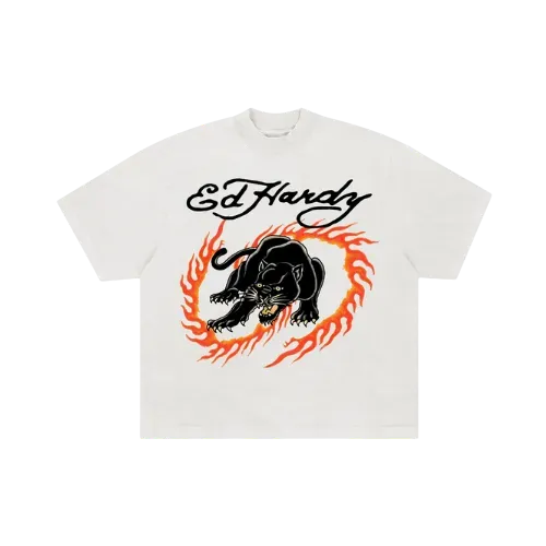 Camiseta Ed Hardy Panther's Roar White