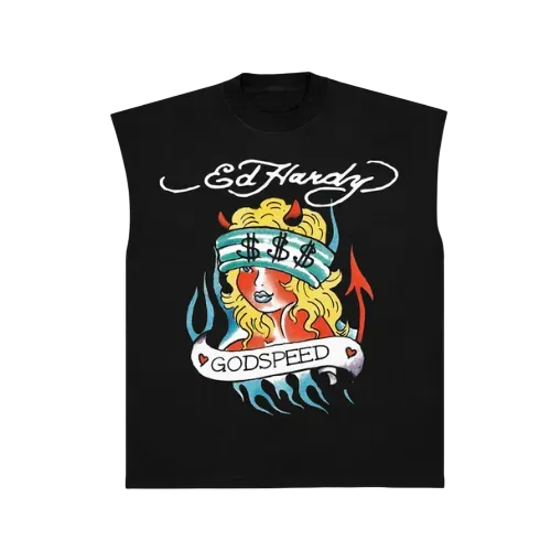 Camiseta Ed Hardy Sleeveless Godspeed Black