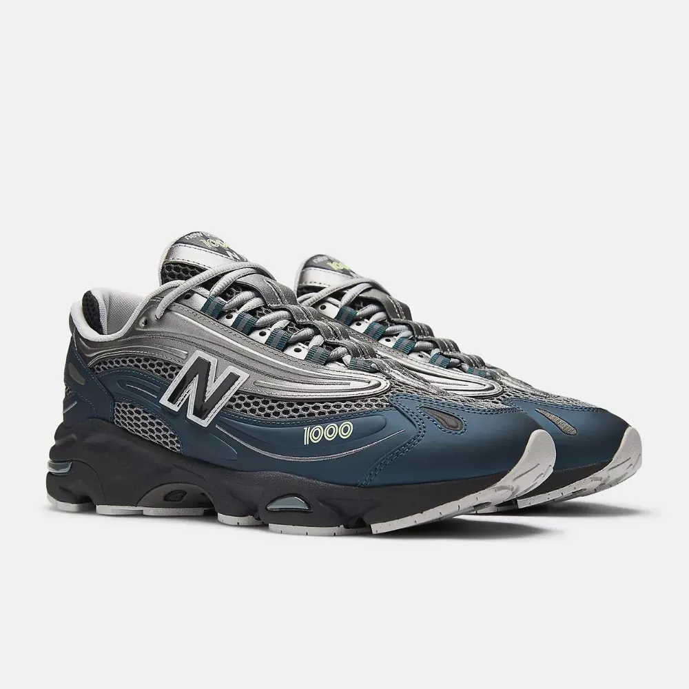 New Balance 1000 Deep Ocean Dark Silver Metallic Mint Flash - Droper