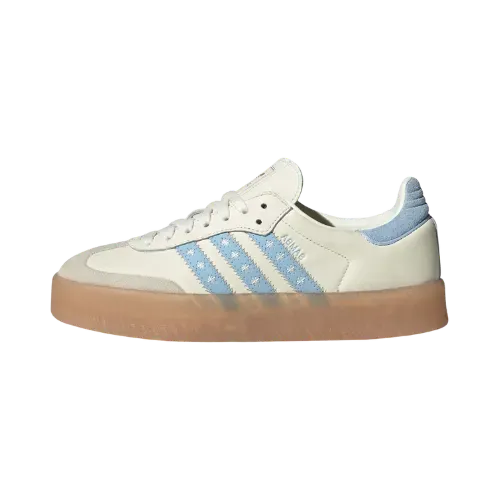 adidas Sambae Crystal White Silver Metallic Gum Feminino - Droper