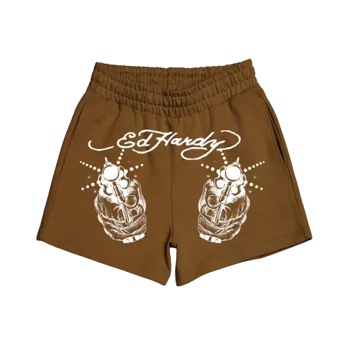 Shorts Ed Hardy Light Shot Brown - Droper