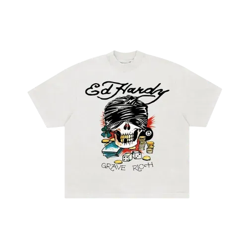 Camiseta Ed Hardy Grave Rich White