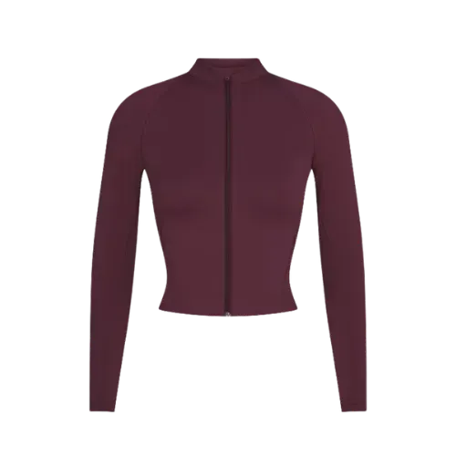 SKIMS x Nike Jaqueta Mock Neck Full Zip Currant