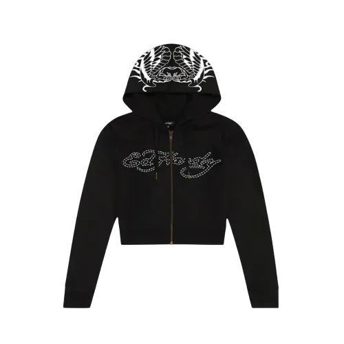 Moletom Ed Hardy Two Headed Snake Feminino Black - Droper