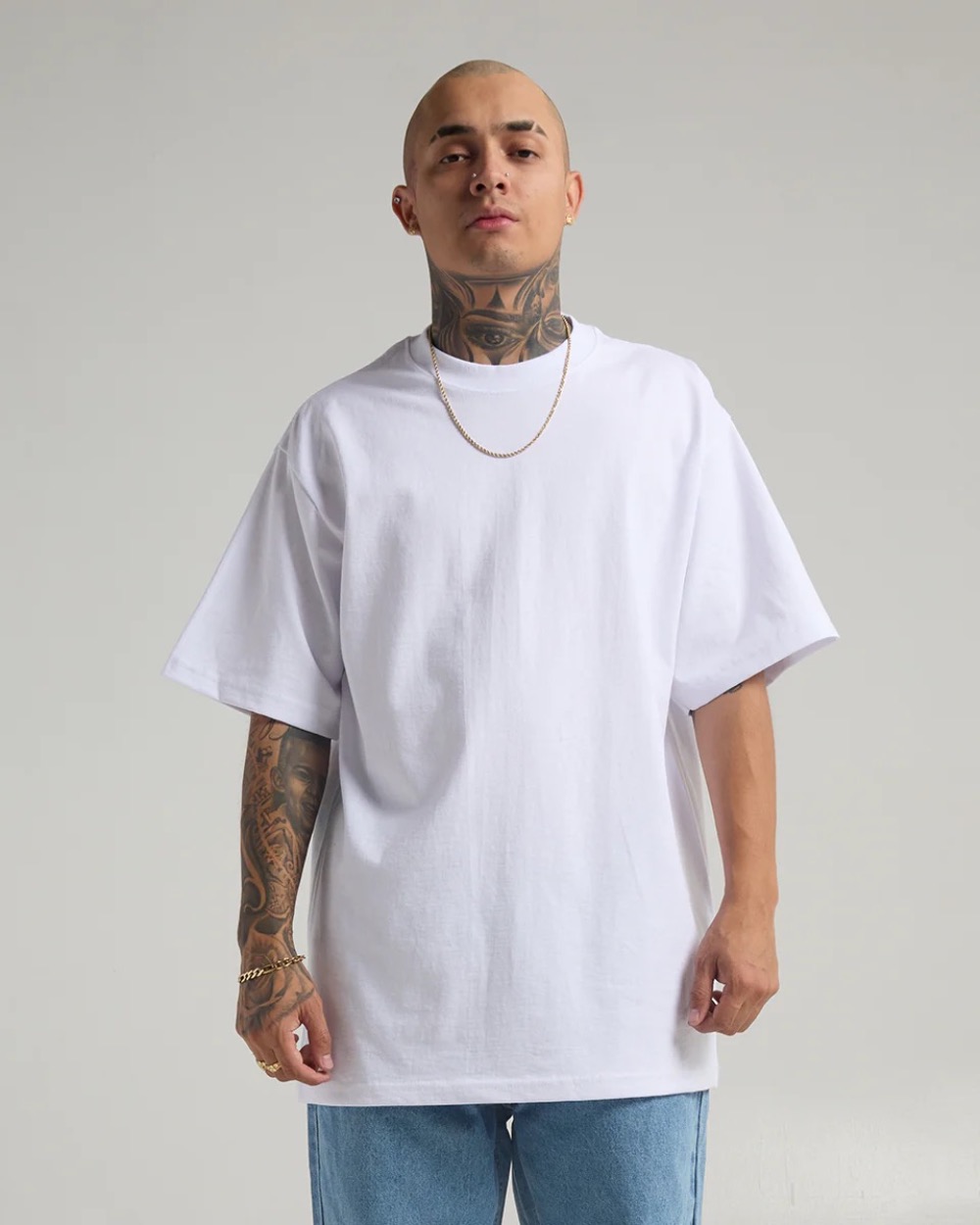Camiseta Shaka Wear 7.5oz Max Heavyweight Short Sleeve White