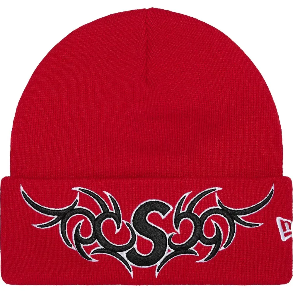 New Era x Supreme Touca Tribal S Logo Red FW25-W5 - Droper