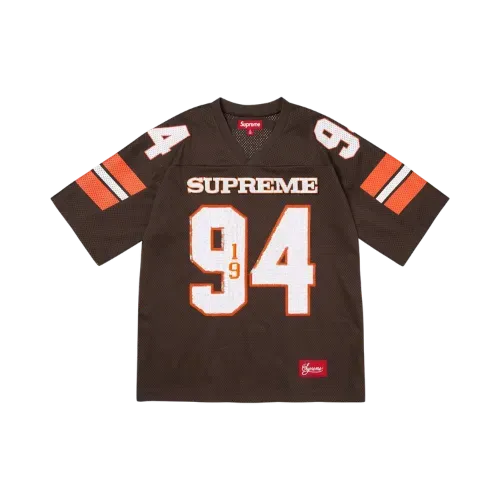 Camiseta Supreme Bones Football Jersey Black FW25-W1 - Droper