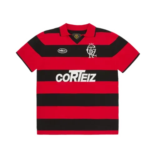 Camiseta Corteiz Striped Knit Jersey Red