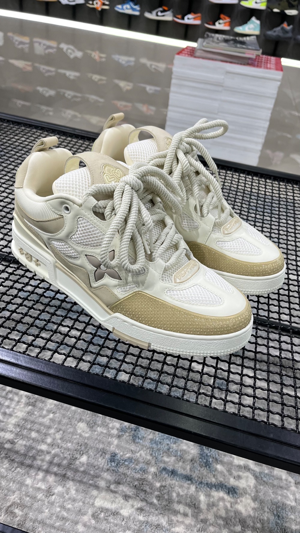 Louis Vuitton LV Skate Sneaker Beige White