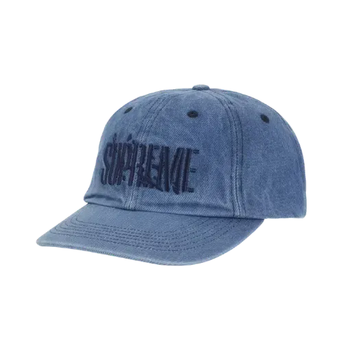 Boné Supreme Pigment Coated 2-Tone S Logo 6-Panel Denim FW25-W1