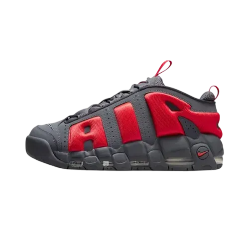 Nike Air More Uptempo Low Dark Grey Light Crimson