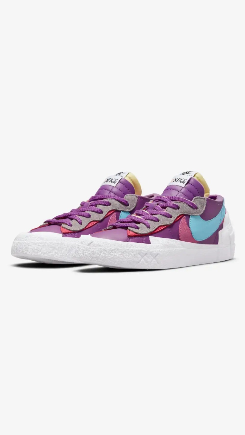 sacai x KAWS Nike Blazer Low Purple Dusk — 37 / 40 / 41 / 43, Novo
