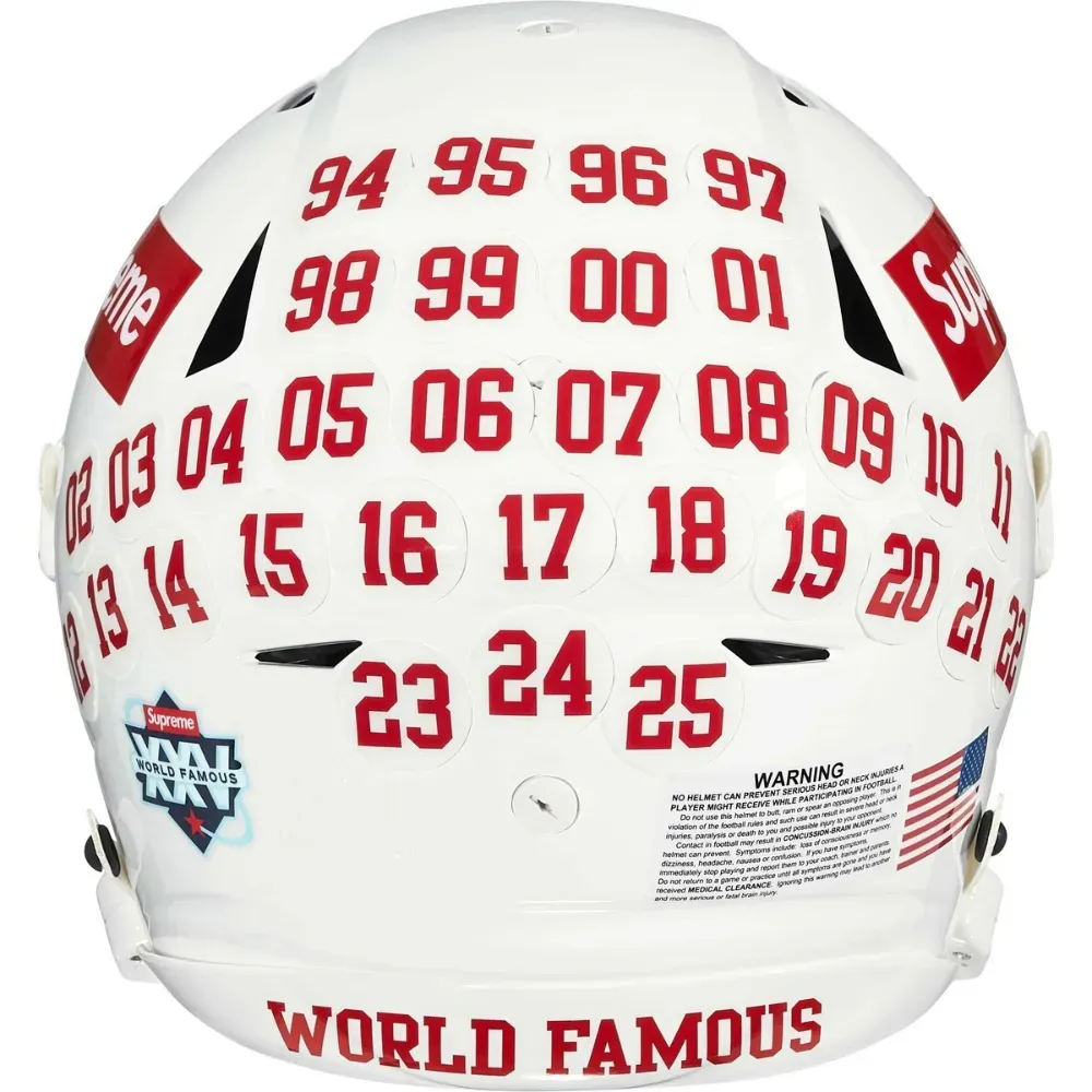 ヘルメット Supreme x Riddell SpeedFlex Helmet Capacete Supreme Riddell SpeedFlex White FW25-W6 - Droper