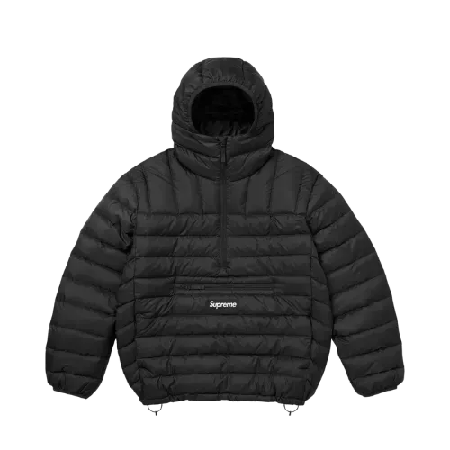Jaqueta Supreme Micro Down Half Zip Pullover Black FW25-W6 - Droper