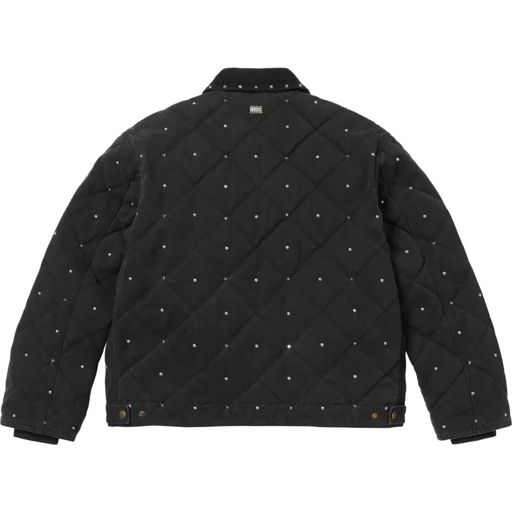 B.B. Simon x Supreme Jaqueta Simon Quilted Work Black FW25-W6 - Droper