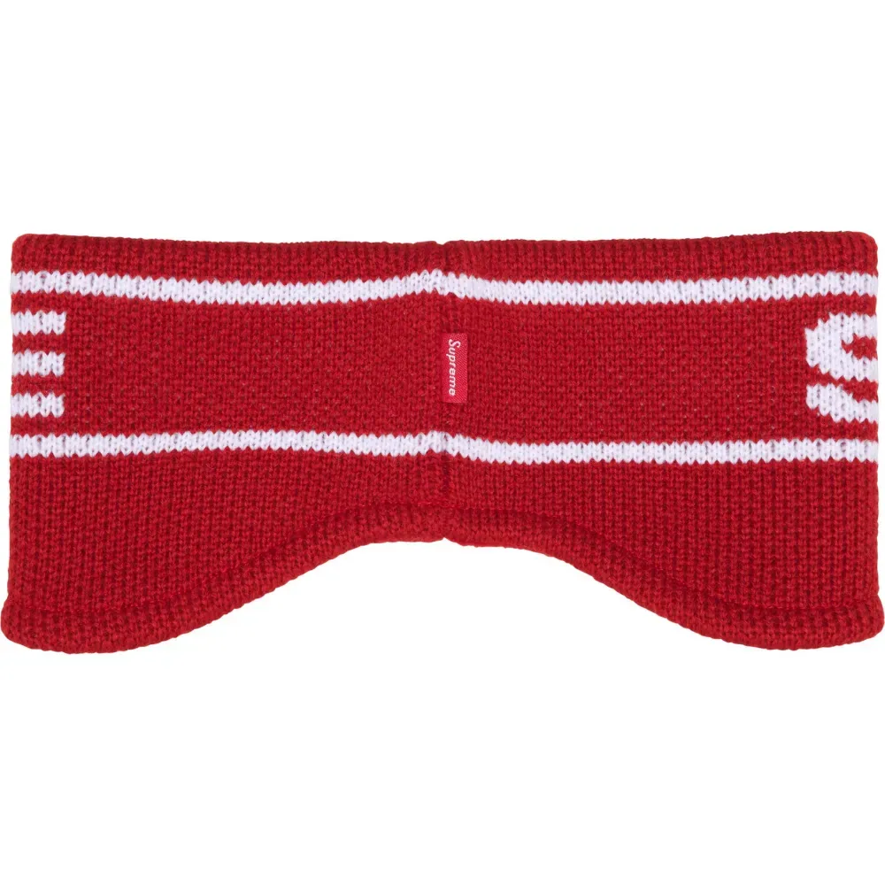 Bandana Supreme Contrast Logo Red FW25-W6 - Droper
