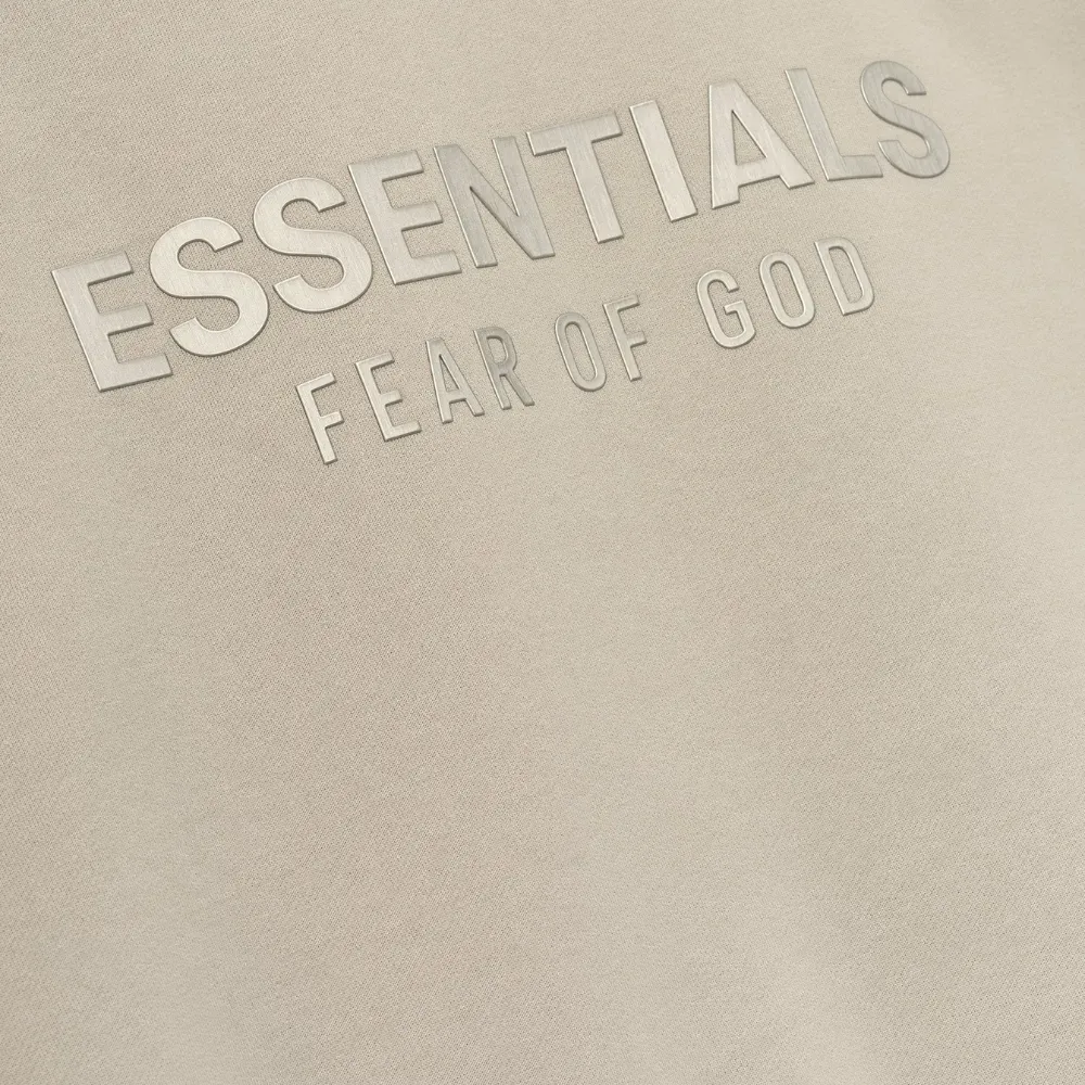 Moletom Fear of God Essentials Classic Fleece Zip-Up Timber foto 4