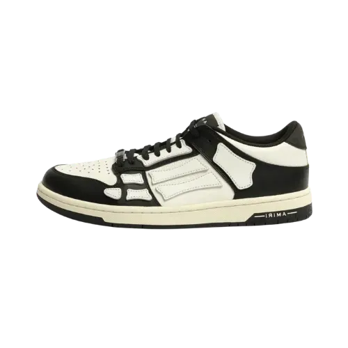 Amiri Skel-Top Low Black White
