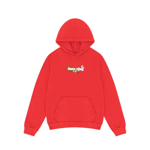 Moletom Denim Tears Embroidered Floral Red