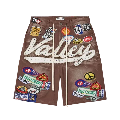 Jorts Vale Lives Forever Brown 1980s Red Wash