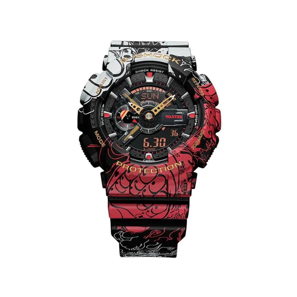 One Piece x Casio Relógio G-Shock GA-110JOP-1A4DR - Droper