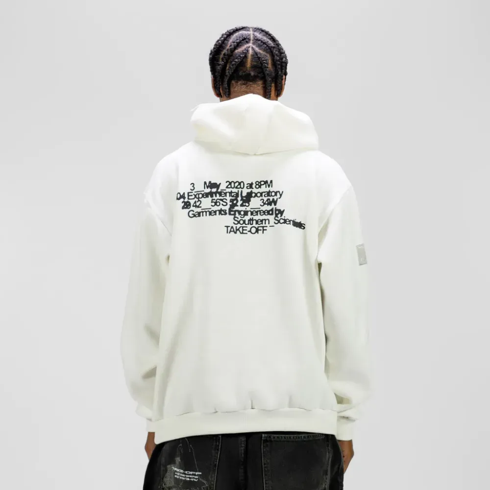 Moletom Take Off Sign Ninja Zip OffWhite - Droper