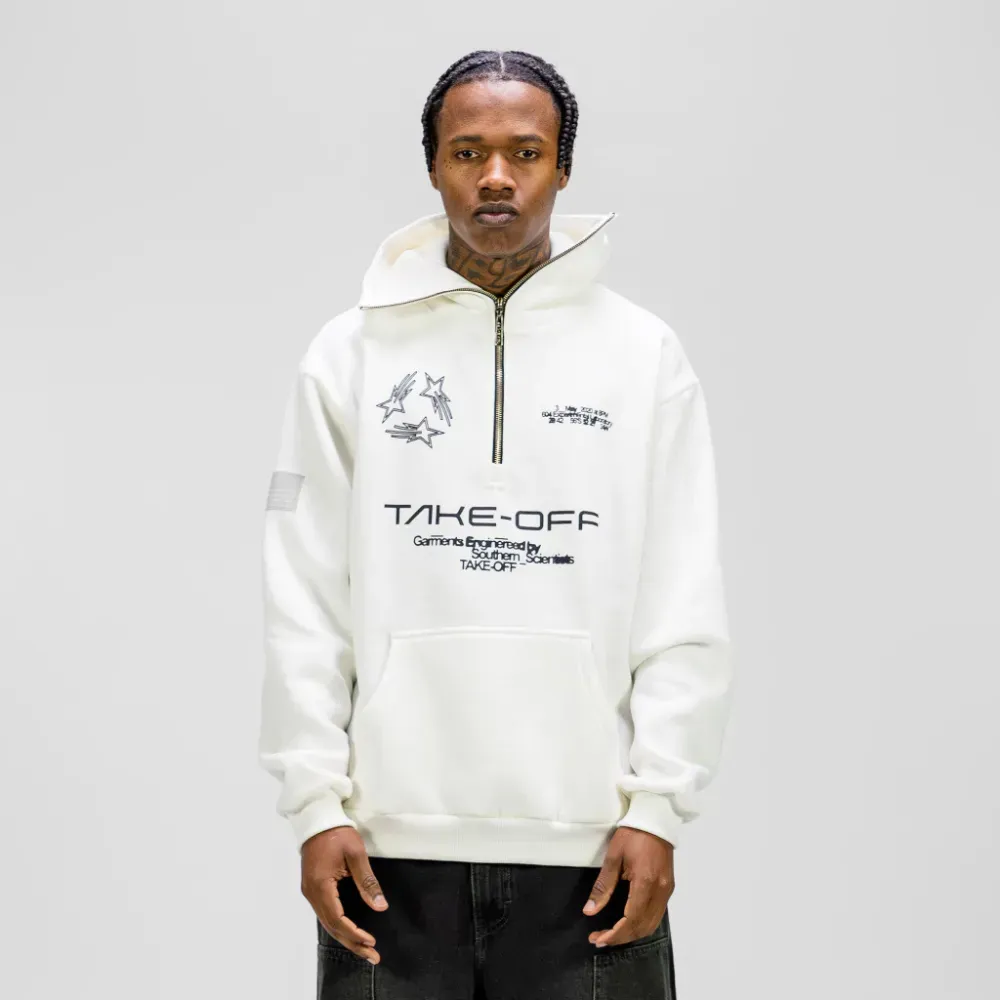 Moletom Take Off Sign Ninja Zip OffWhite - Droper