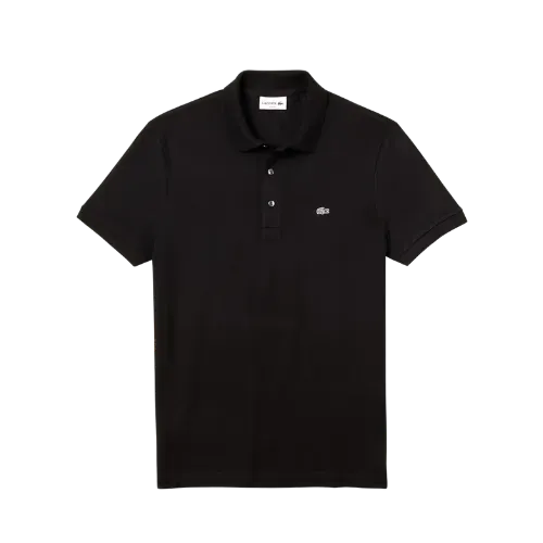 Camiseta Lacoste Polo Slim Fit Mini Piqué Stretch Black