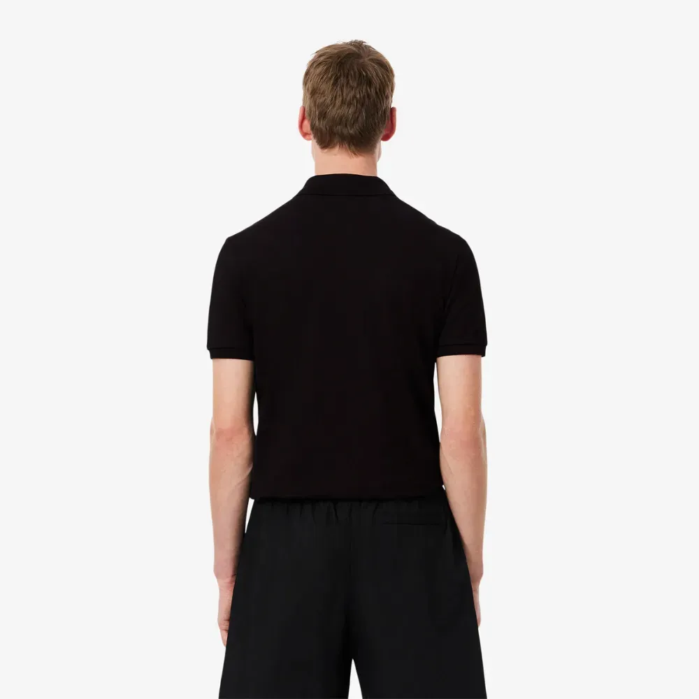 Camiseta Lacoste Polo Slim Fit Mini Piqué Stretch Black foto 4