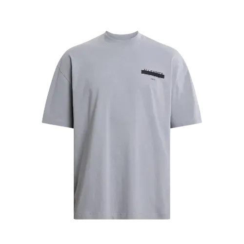 Camiseta AllSaints Redact Crew Halfpipe Grey