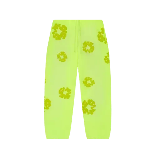 Calça Denim Tears Mono Cotton Wreath Neon Green