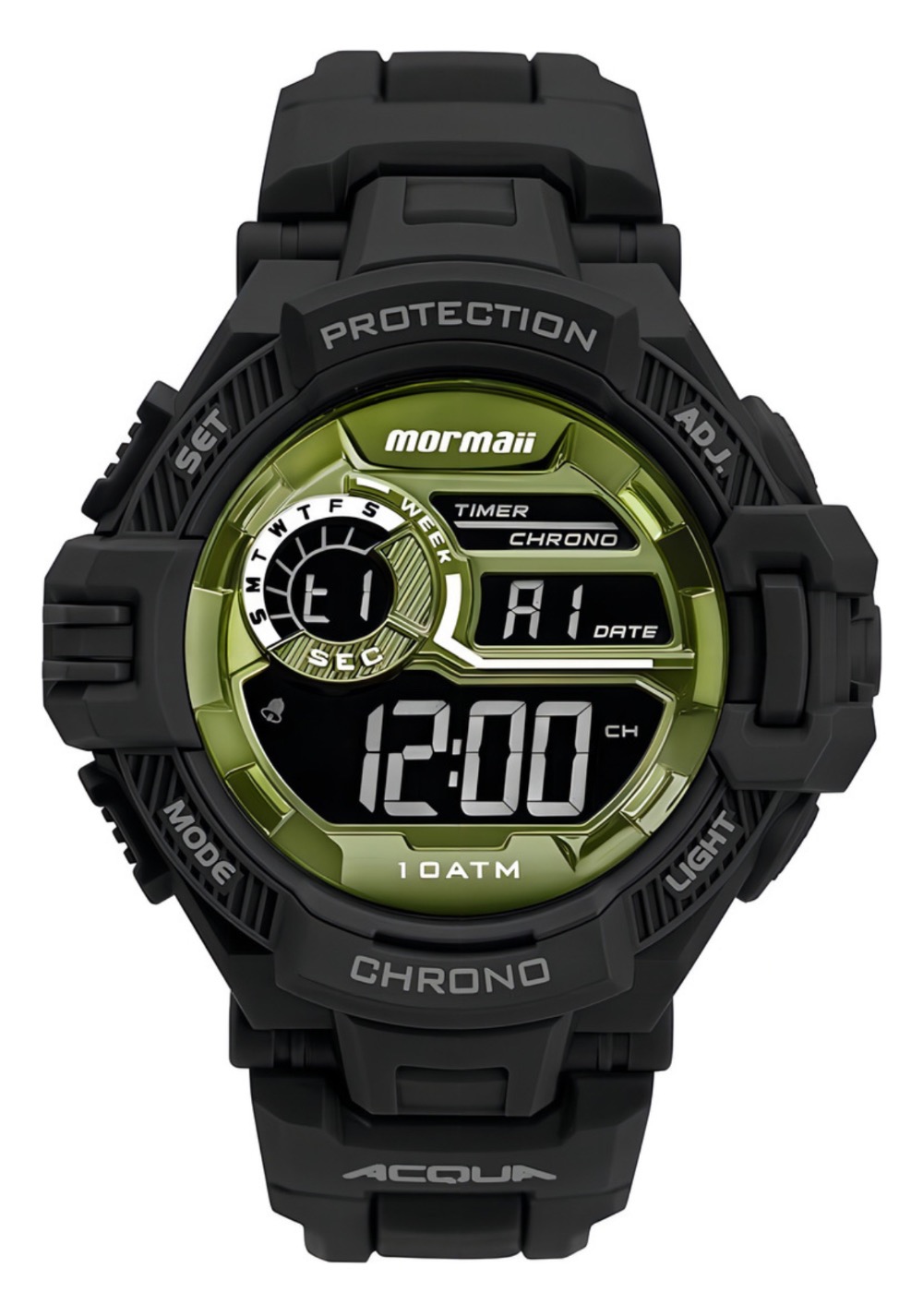 Relógio Digital Mormaii Esportivo Pulseira De Silicone Shock Surf