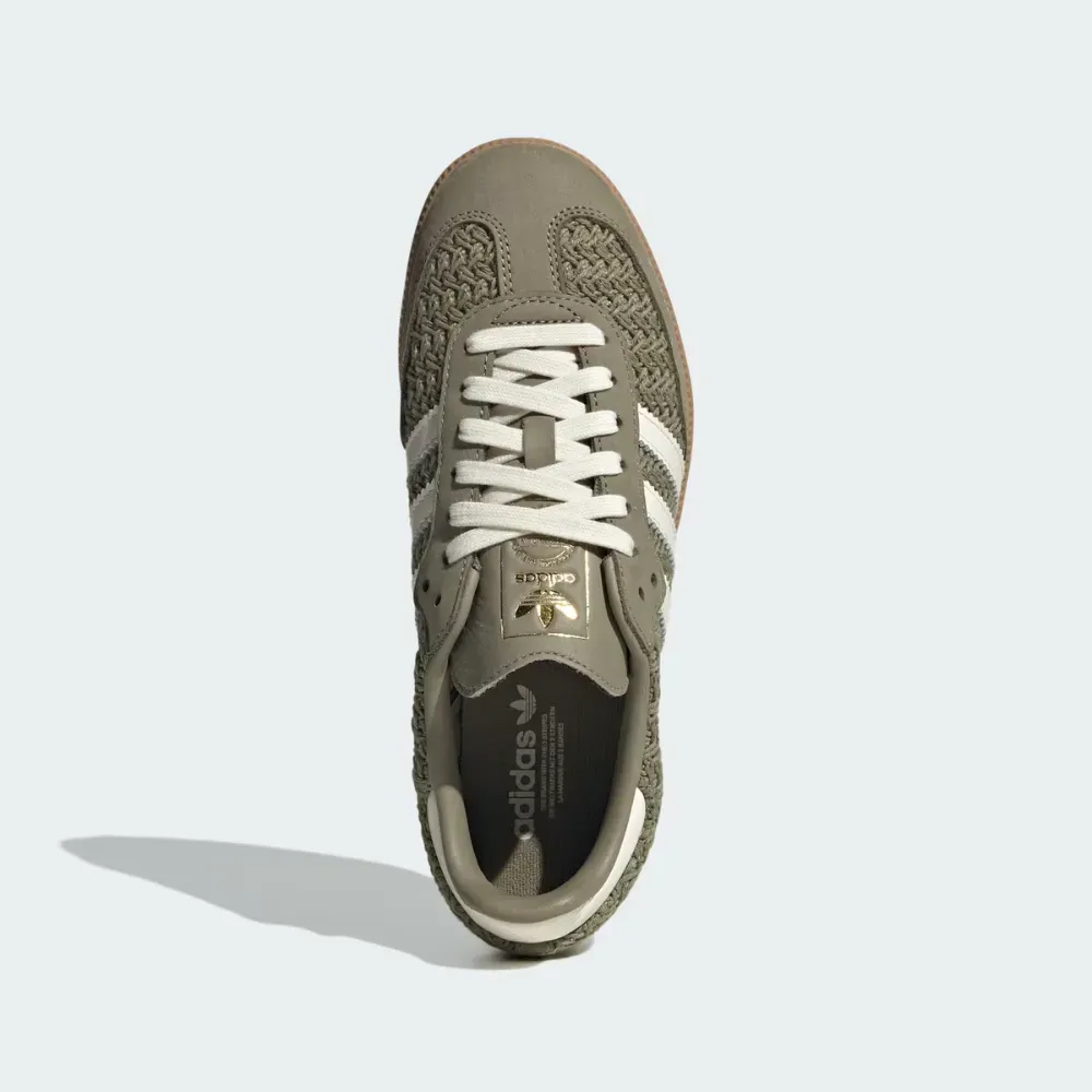 adidas Samba OG Crochet Orbit Green Cream White Gum - Droper