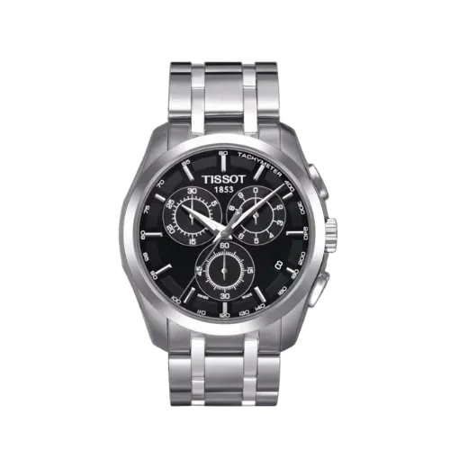 Relógio Tissot Couturier Chronograph 41mm Cronógrafo Black