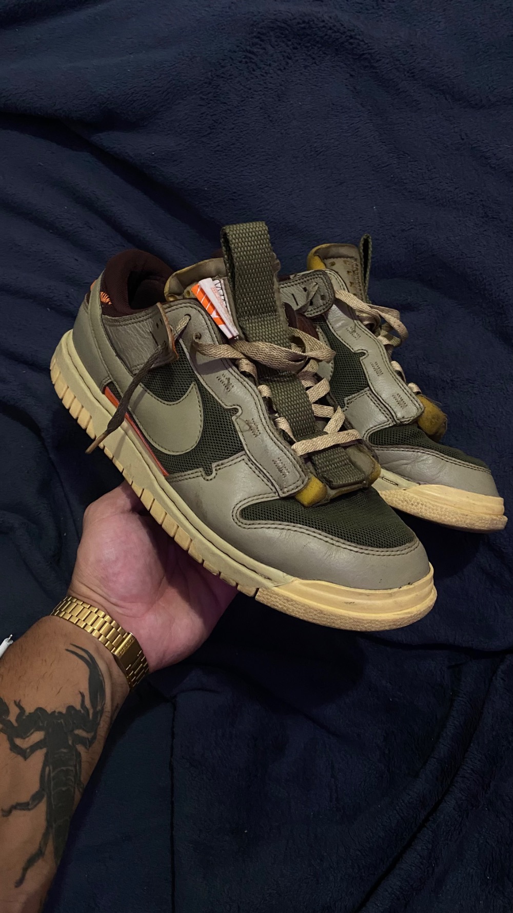 Nike Air Dunk Jumbo Medium Olive — 43, Usado