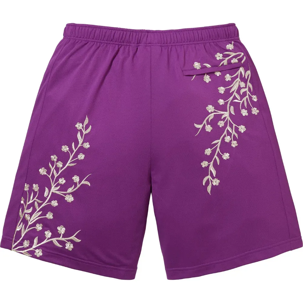 Short Supreme Floral Soccer Purple FW25-W7 - Droper