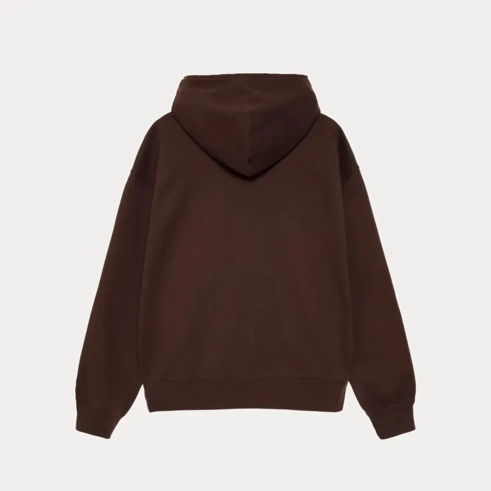 Stussy x Nike Moletom Zip Stone Washed Fleece Dark Cinder - Droper