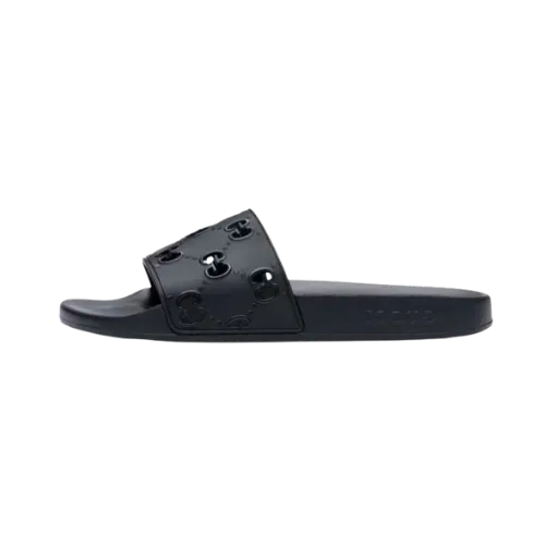 Slide Gucci GG Rubber Black