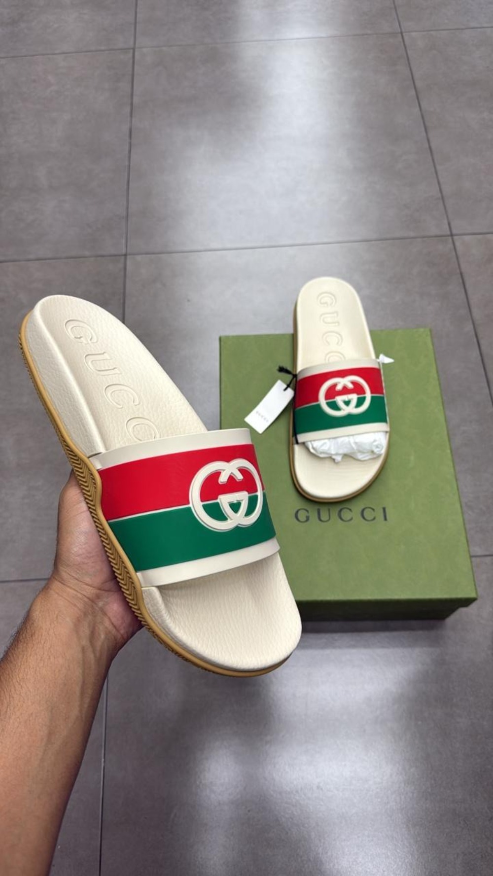 Slide Gucci Interlocking G Orange