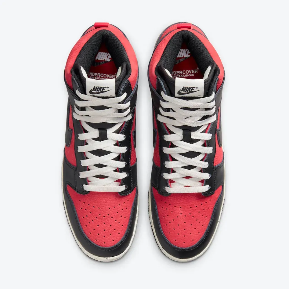 Undercover x Nike Dunk High 1985 Gym Red - Droper