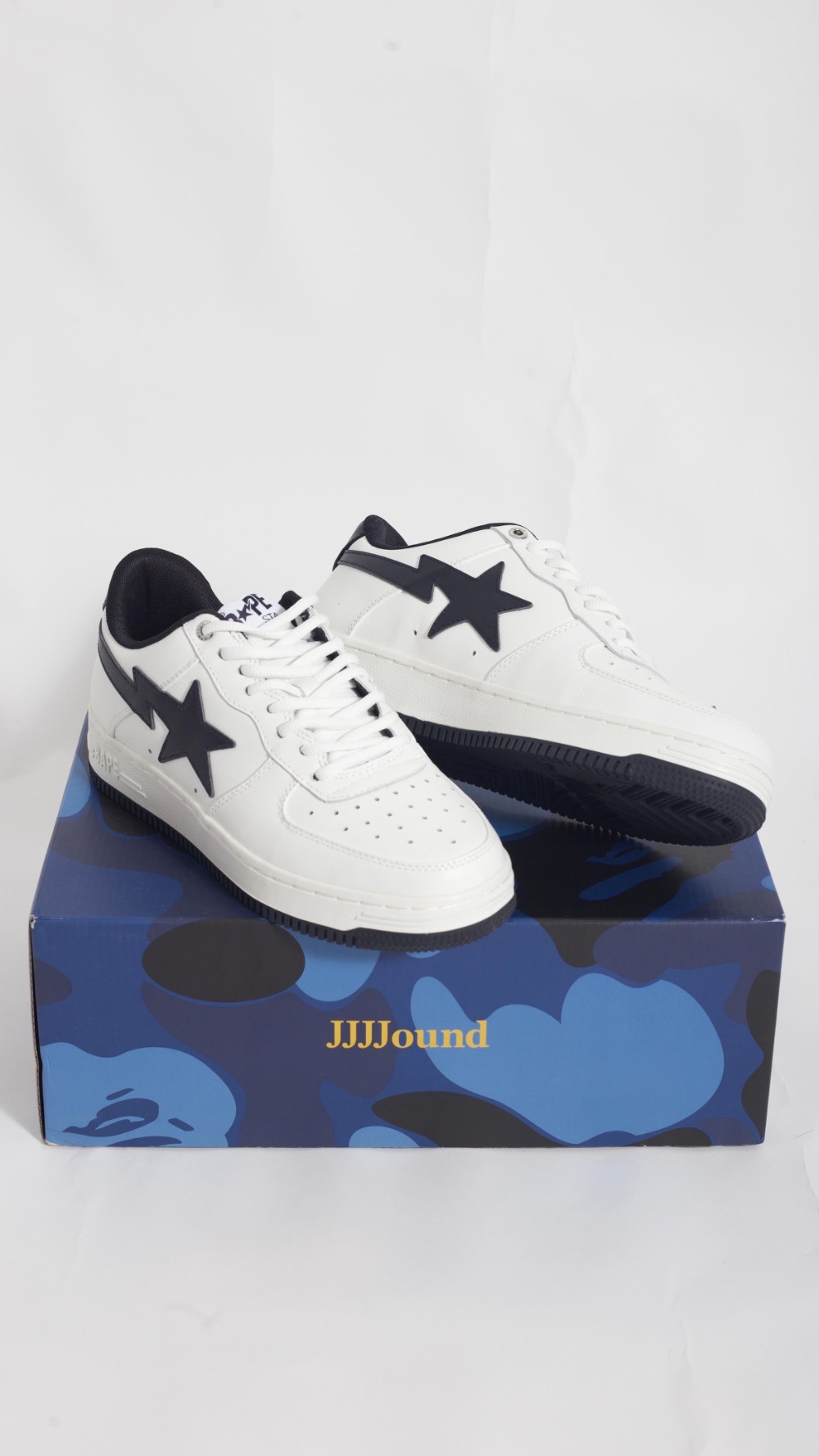 JJJJound x A Bathing Ape Bape Sta White Navy
