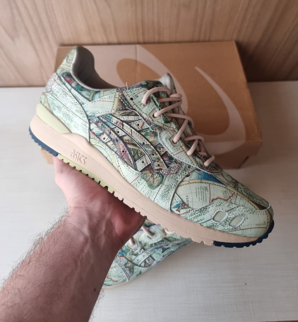 atmos x Asics Gel-Lyte 3 Aged Map