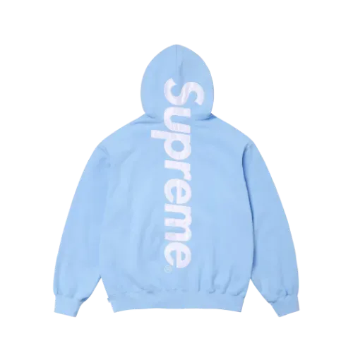 Moletom Supreme Satin Appliqué Hooded Light Blue FW24-W3