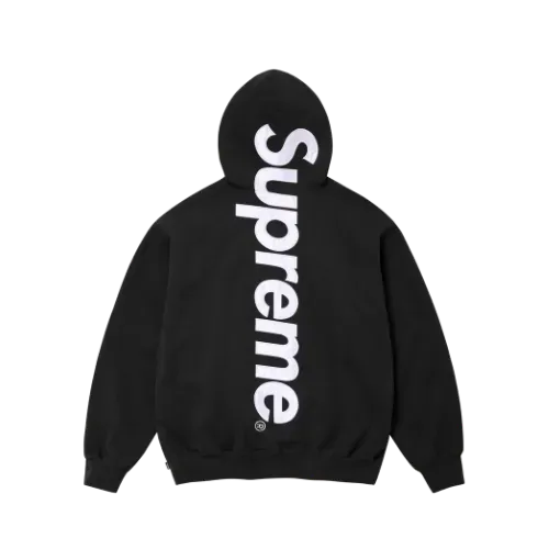 Moletom Supreme Satin Appliqué Hooded Black FW24-W3