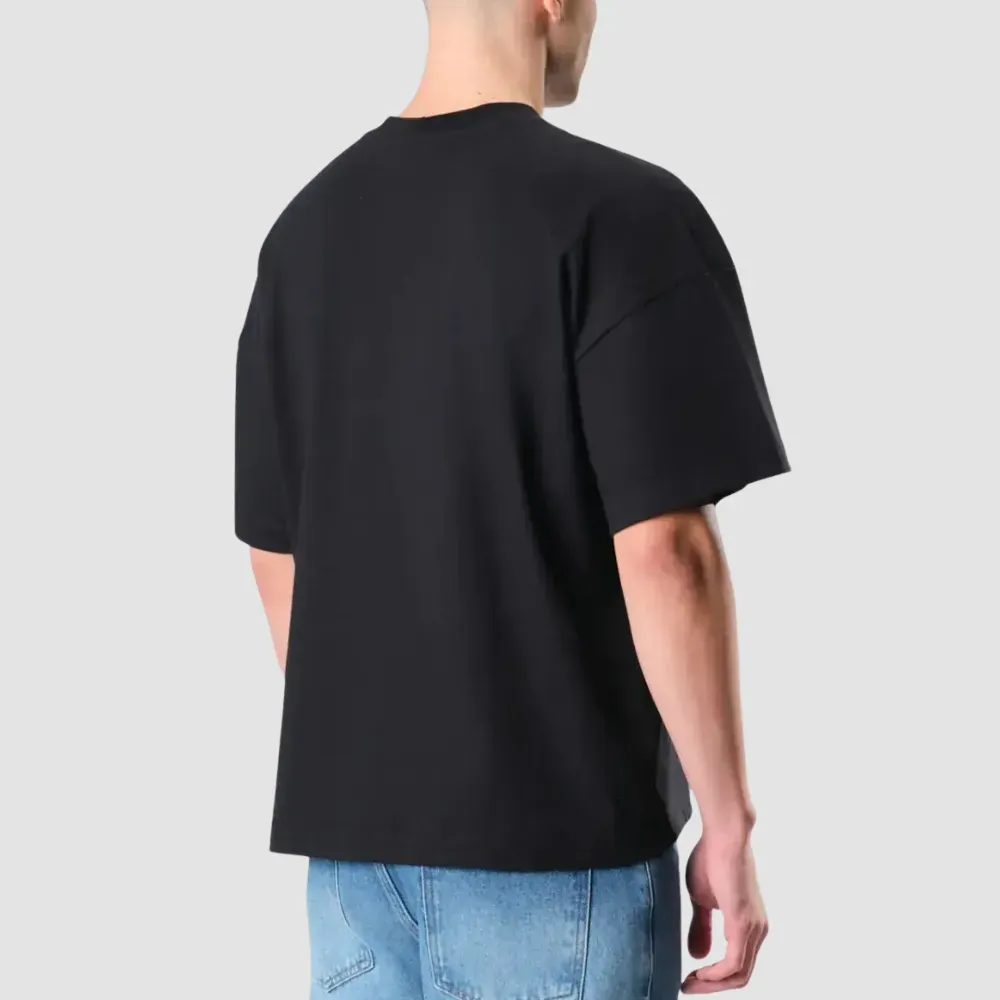 Camiseta THE SAINT Wide Box Solid Black - Droper