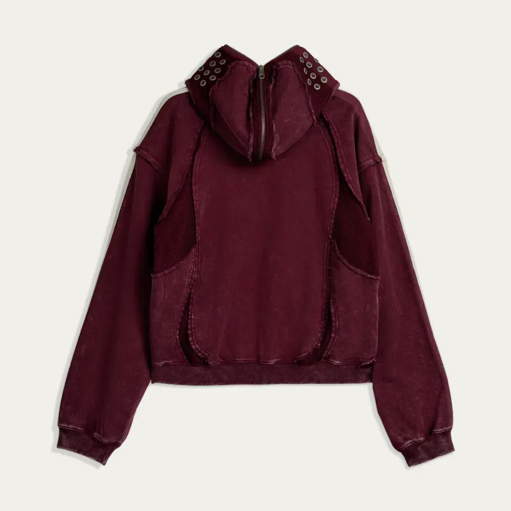 Thug Club x adidas Jaqueta Teamgeist Hooded Zip Up Maroon - Droper